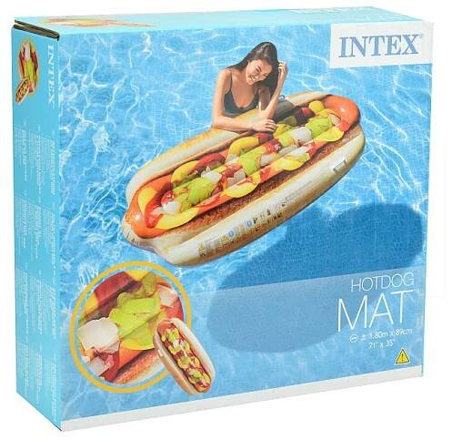 Nafukovací lehátko INTEX 58771 - HotDog (180x89cm)