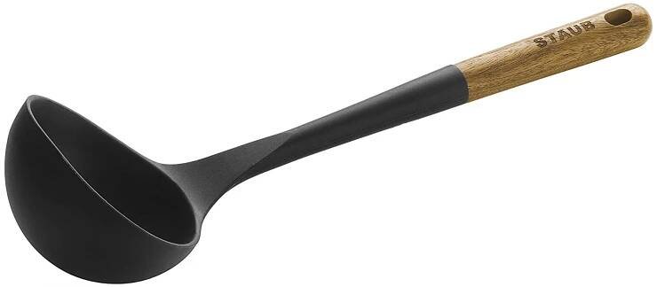 Staub naběračka silikonová, s dřevěnou rukojetí, 31 cm