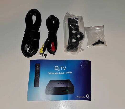 O2 Set top box, plně funkční s příslušenstvím a ovladačem - TV, audio, video