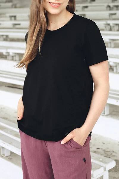 Tričko Mama Basic Black - minile.cz
