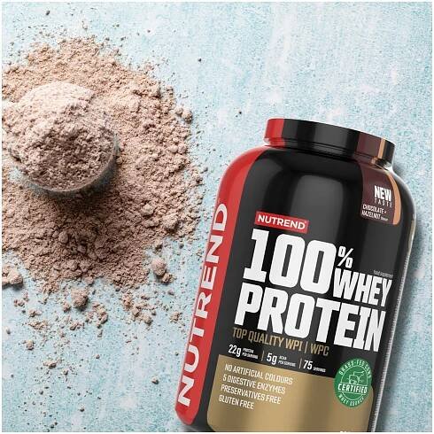 100% Whey Protein 2250g Nutrend BÍLKOVINA KONCENTRÁT Značka Nutrend