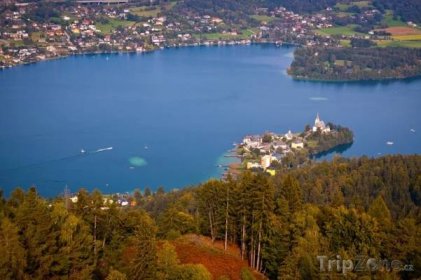 Fotka, Foto Jezero Wörthersee u Klagenfurtu (Rakousko)
