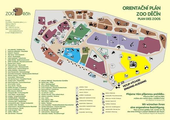 ZOO Děčín, Otevírací doba, vstupné | NaturAtlas.cz