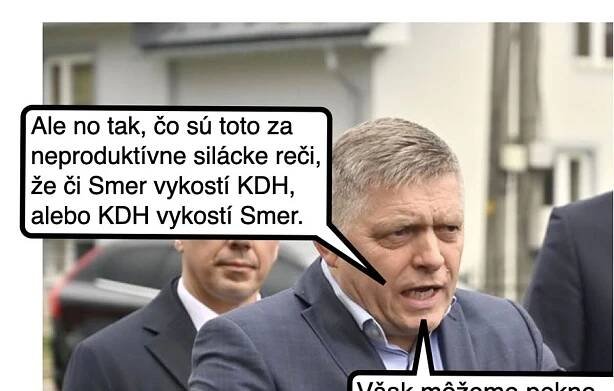 Cynická obluda: Aj Smer sa naje, aj KDH ostane celé