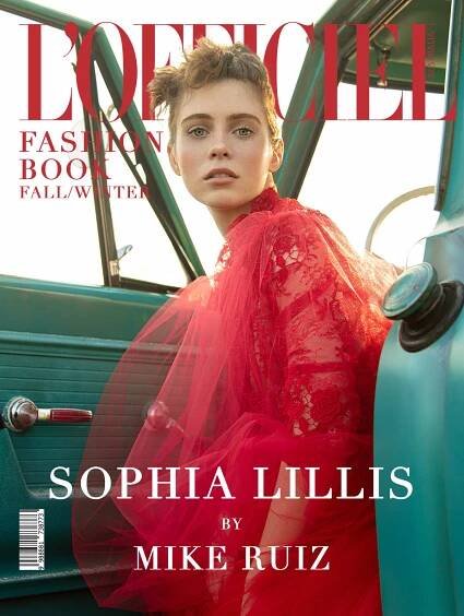 Sophia Lillis shoot for L’officiel
