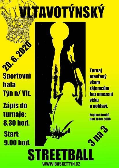 Parkoviště u haly v Týně ožije v sobotu streetballem