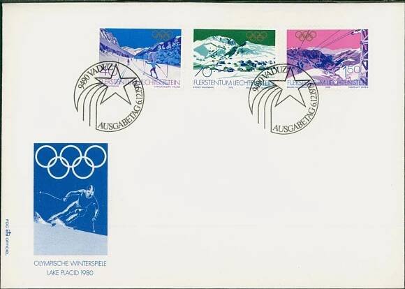 13F41 VADUZ , Liechtenstein- den vydání, Olympiáda Lace Placid 1980 | Aukro