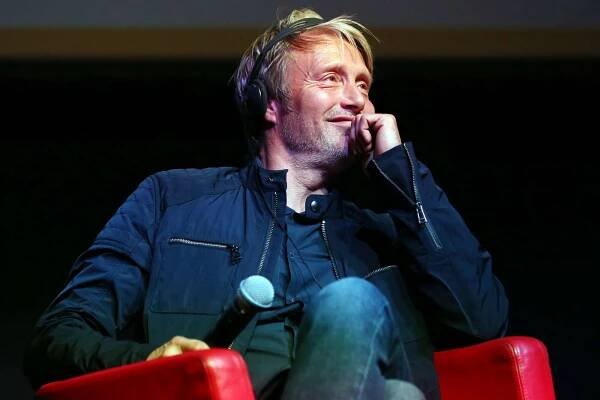 Mads Mikkelsen attends the "Druk (Another Round)" Press Conference during the 15th Rome Film Festival on October 20, 2020 in Rome, Italy
