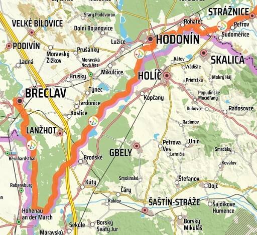 ETAPA 6 – HODONÍN - BŘECLAV