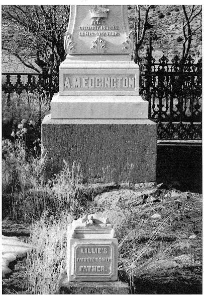 A. M. Edgington’s grave in the Virginia City cemetery. (Comstock Historic District Commission) 
