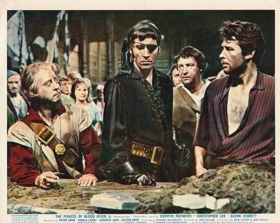 Michael Ripper, Christopher Lee, Kerwin Mathews - The Pirates of Blood River - Fotosky