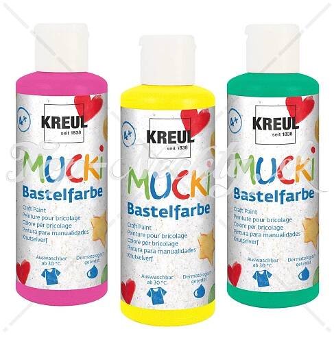 Dětské výtvarné barvy MUCKI 80ml různé barvy