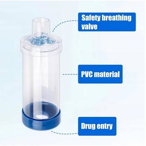 Inhalační komora, inhalátor aerochamber velká maska pro děti i dospělé Napájení žádný