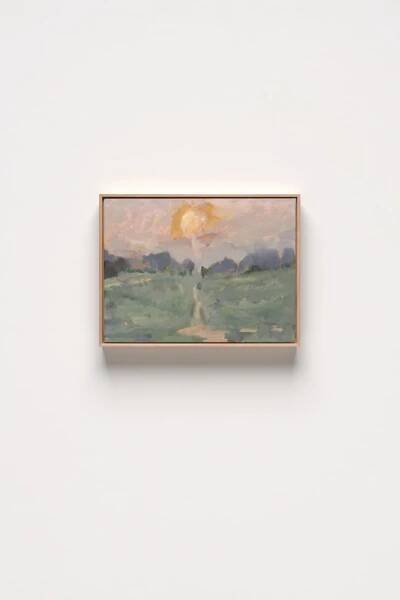 V4 Nature of Change Oil on Canvas Board Natural Oak Frame 31 x 25 cm AUD $1250 GBP £605 USD $840 SOLD