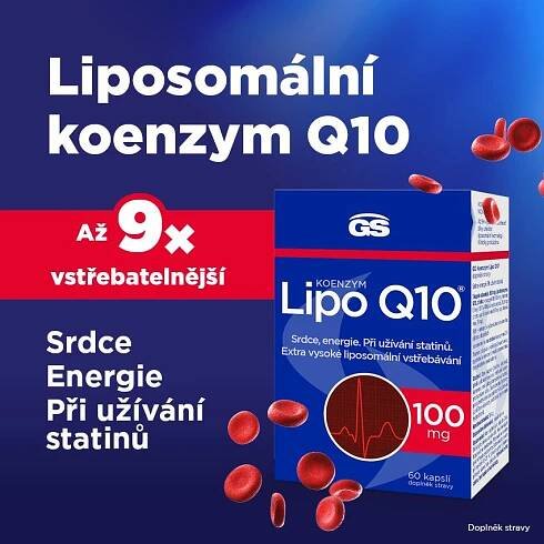 GS Koenzym Lipo Q10 100 mg 60 kapslí