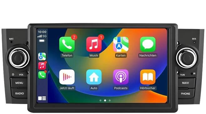 Autorádio s Androidem 2Din pro Fiat Punto Grande Punto od roku 2005 Navi Carplay RDS
