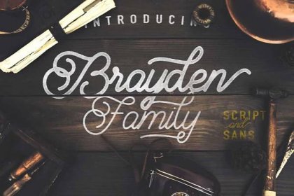 Exclusive Free Font Duo! Brayden by Adam Fathony