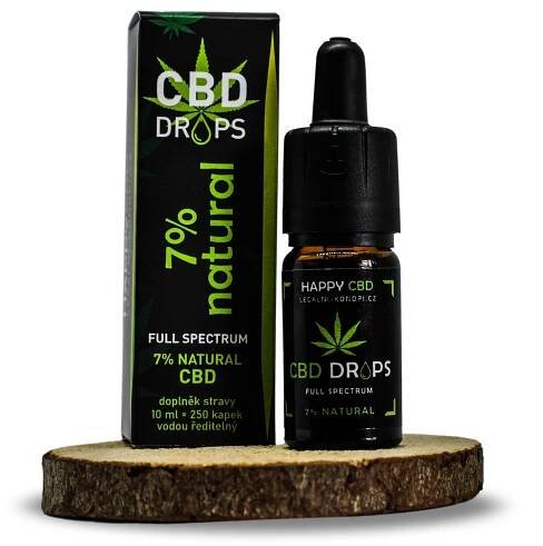 HappyCBD 7% CBD olej full-spectrum - Divoké konopí.cz