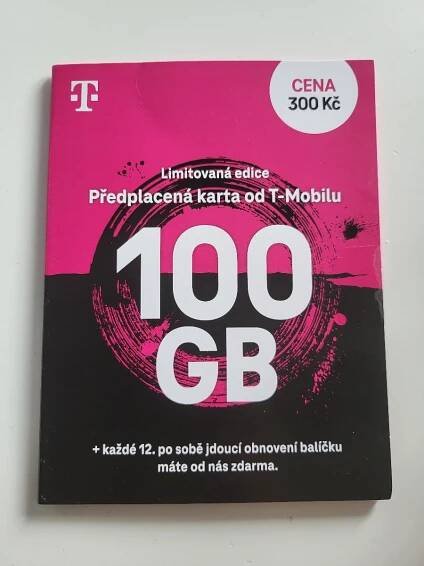 100 GB T-Mobile Limitovaná edice, nová
