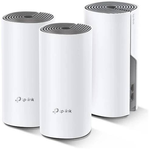TP-Link AC1200 Whole-home Mesh WiFi System Deco E4(3-pack), 2x10/100 RJ45
