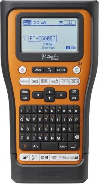 Brother PT-E560BTSP tisk. samolep. štítků s bluetooth, pro pásky 6-24 mm + kufr + 4 pásky 