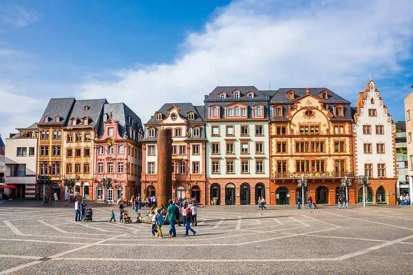 Square at the Cathedral in Mainz, Germany