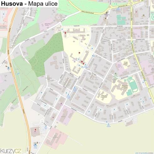 Husova - mapy | Kurzy.cz