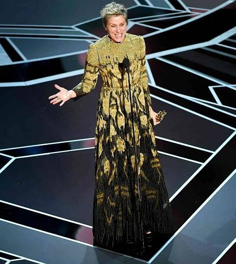 Frances McDormand Asks All Female Nominees to Stand During Her Best Actress Acceptance Speech