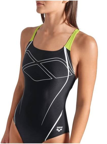 Dámské plavky arena Feel Women's Graphic Swim Pro Back Swimsuit