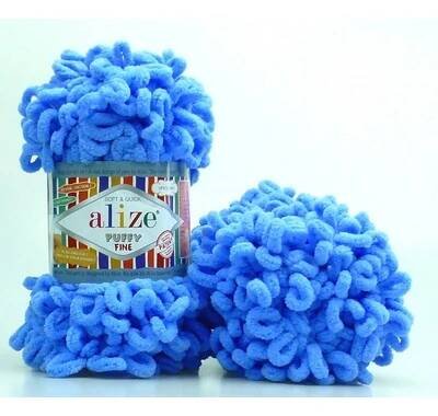 Alize příze Puffy Fine 112 Nebesky modrá od 58 Kč - Heureka.cz