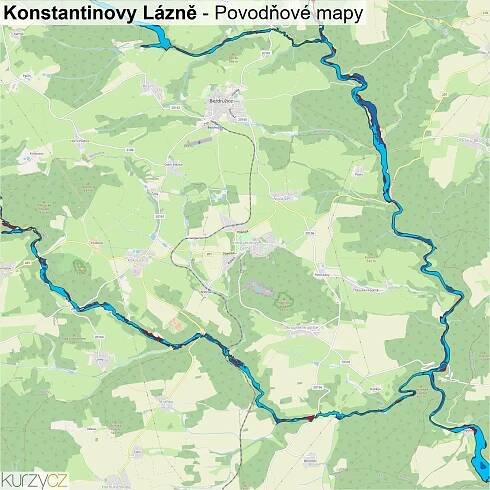 Konstantinovy Lázně - mapy | Kurzy.cz