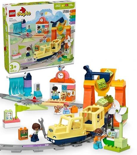 LEGO® DUPLO® 10428 Velký interaktivní komunitní vláček - Museum of Bricks