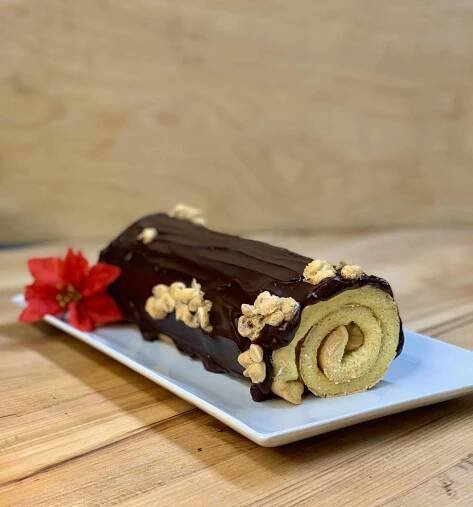 Peanut Butter Yule Log