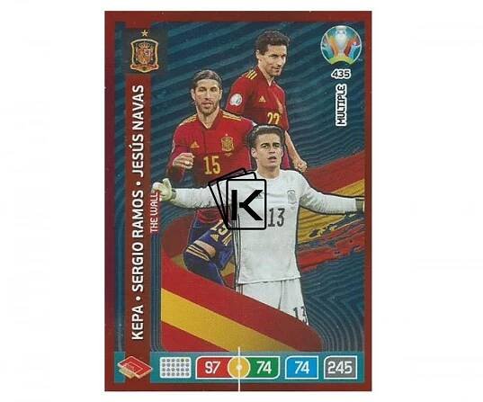 Panini Adrenalyn XL UEFA EURO 2020 Multiple The Wall 435 Kepa Ramos Navas Spain