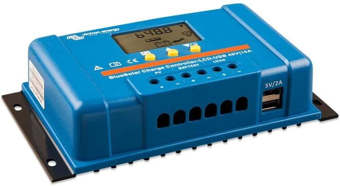 BlueSolar PWM Charge Controller LCD USB 48V-10A (right)  thumbnail