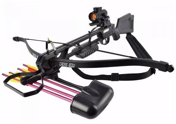 Reflexní kuše 175 B 160lb, RED DOT set, černá, Mankung