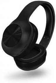 Hyperbass BASS+ Bluetooth bezdrátová sluchátka s mikrofonem, černá