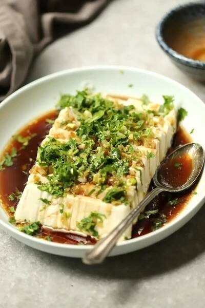 Silken Tofu Salad - Yang's Nourishing Kitchen
