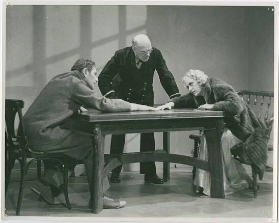 Edvin Adolphson, Gösta Hillberg, Karin Ekelund - Zločin - Z filmu