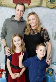 Sean Murray, Caitlyn Murray, Carrie Murray and River Murray attend 2015 Santa's Secret Workshop Benefiting L.A. Family Housing at Andaz Hotel on December 5, 2015 in Los Angeles, California