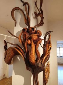 FOTOGALERIE: Výstava dřevěných plastik Miroslava Srostlíka je ve Špalíčku | FOTOGALERIE: Výstava dřevěných plastik Miroslava