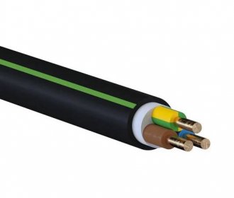 Pevný kabel CYKY-J 3x2,5mm pro pevné přívody k hlavním vypínačům dom. solárií (230V/16A)