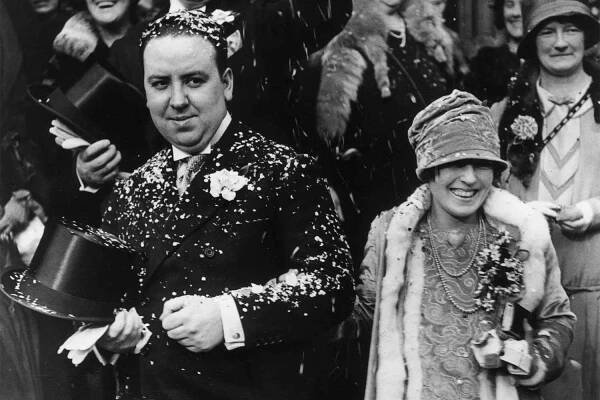 Alfred Hitchcock and Alma Reville