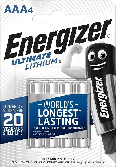 Energizer Ultimate Lithium AAA (4 pack)