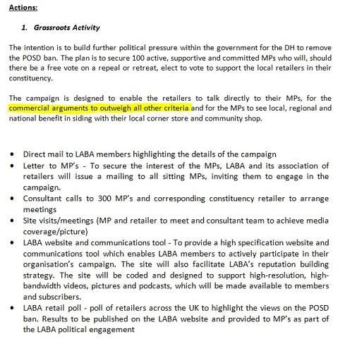 PMI Mobilised Support from Retailers - Tobacco Tactics