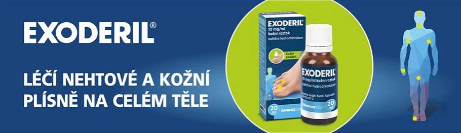 EXODERIL® 10MG/ML kožní roztok 1X20ML - skladem | BENU.cz 