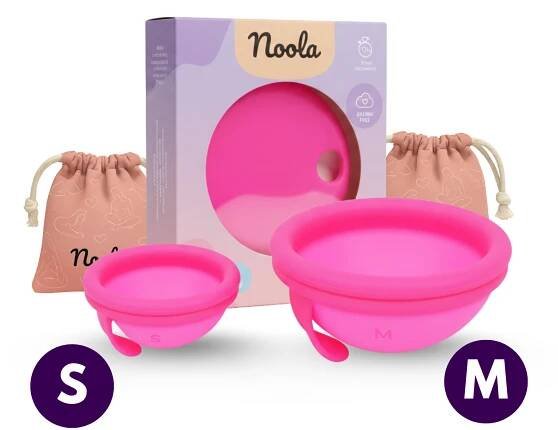 1+1 S/M Noola Menstruační disky – Vyzkoušejte obě velikosti  (nejoblíbenější volba) 🔥