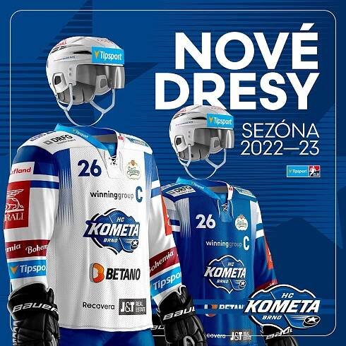 HC Kometa Brno » FOTO + VIDEO: Kometa pokřtila nový dres na sezonu 2022/2023
