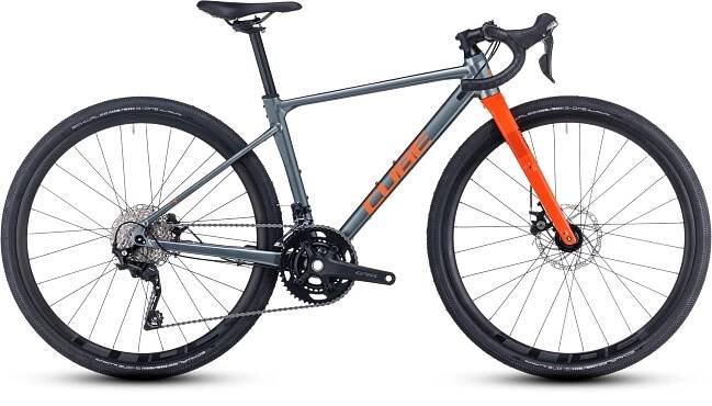 Gravel kolo Cube Nuroad Rookie smokeyfir ́n ́orange 2024 46cm/XXS