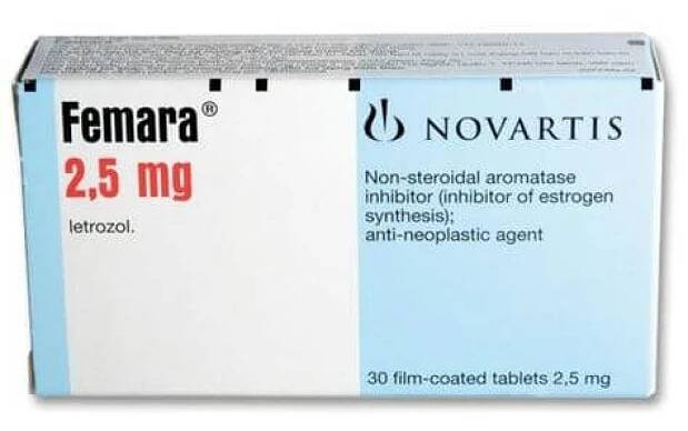 Femara (Letrzol) - 2,5 mg - 30 tablet - Novartis